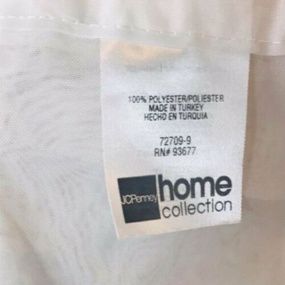 JCPenny Home Pair of Sheer Valance Window Curtains - Picture 3 of 3